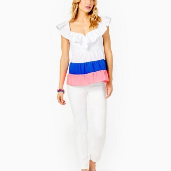 Lilly Pulitzer Tops - Lilly Pulitzer Emie Ruffle Top